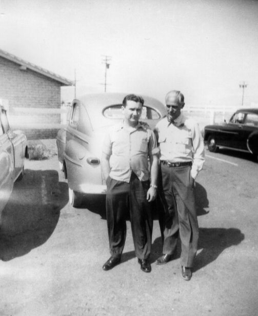 Bill Stevens and Mr. Dibble, the real estate man who sold us the lots in Apple Valley