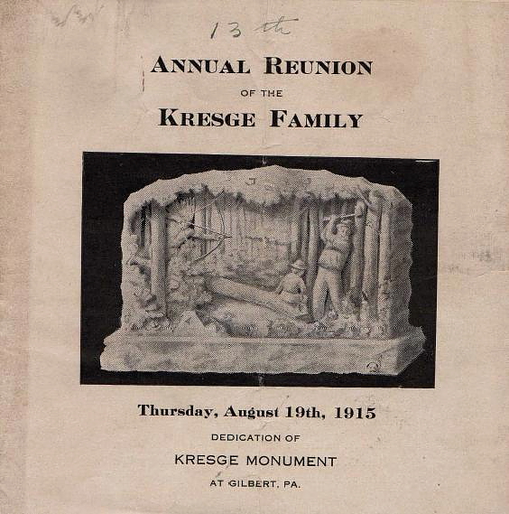 The Kresge Family Monument Dedication