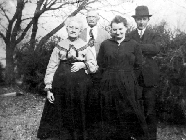 Emma (Layne) Stevens, John. W. Simpson, Mary (Holmes) Stevens & Tom Stevens