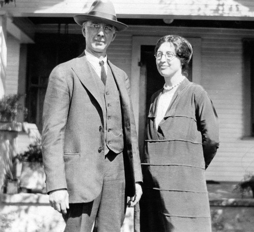Walt & Laura May (Ebert) Stevens at Fresno, Calif