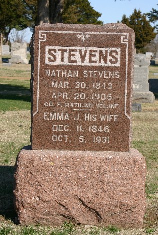 Nathan & Emma J. (Layne) Stevens