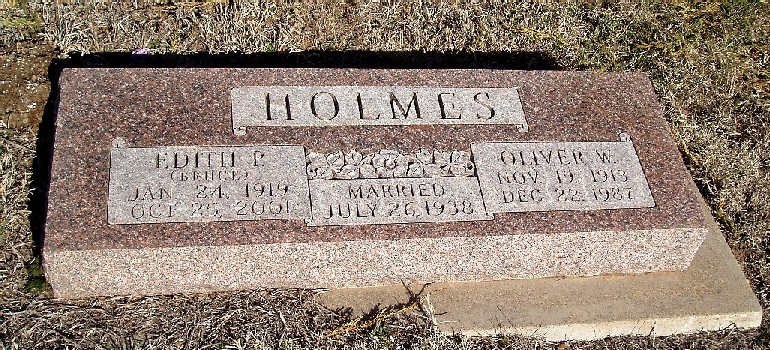 Oliver Wendell & Edith P. (Bruce) Holmes