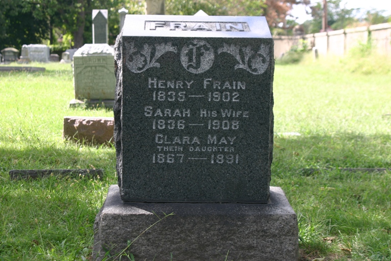Henry Frain, Sara (Spangler) Frain, Clara May Frain